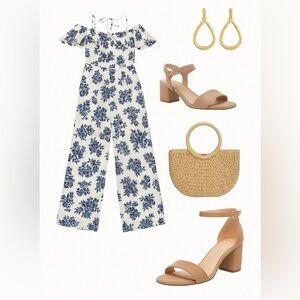 Venus Floral Off-Shoulder Jumpsuit
